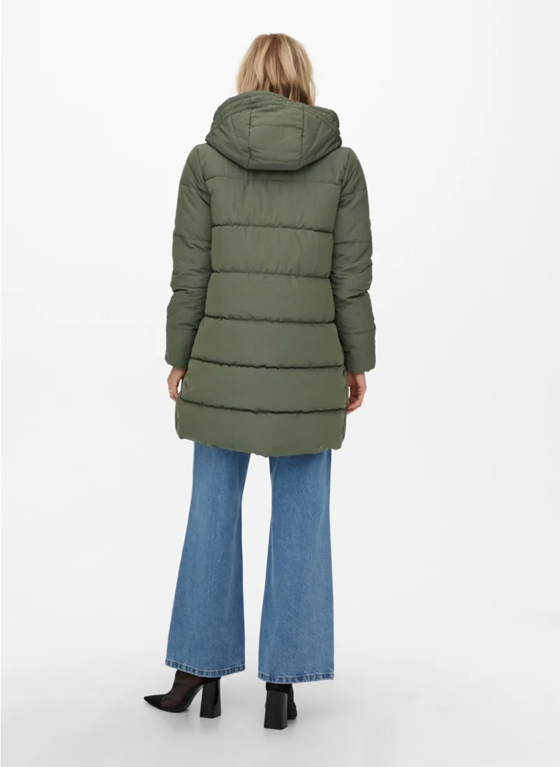 ONLY Light Khaki Women's Coat 15205369