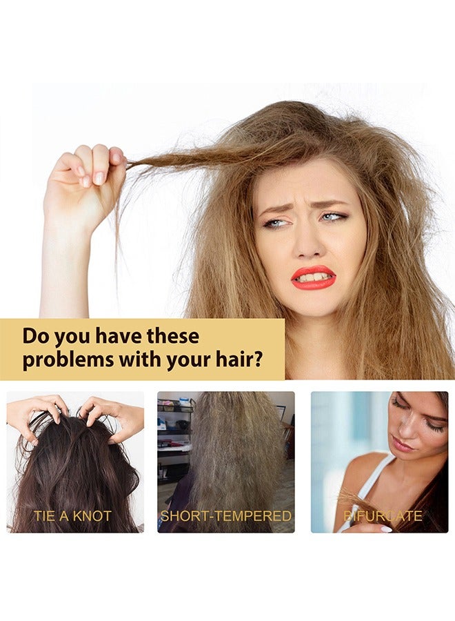 EELHOE Collagen Hair Oil - For Dry Damaged Hair,Collagen Hair Care Essential Oil Repair split ends, Improve Hair quality, Moisturize and Smooth Hair Essence,50ml - Image 4