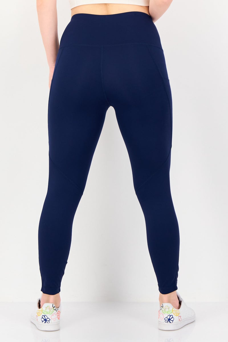 Member's Mark Women Plain Pull On Leggings, Navy - Image 3