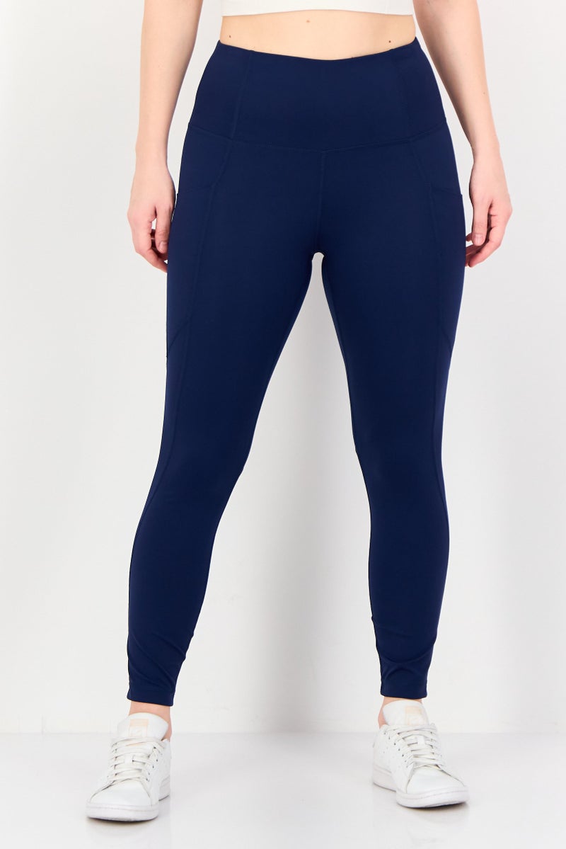 Member's Mark Women Plain Pull On Leggings, Navy - Image 1
