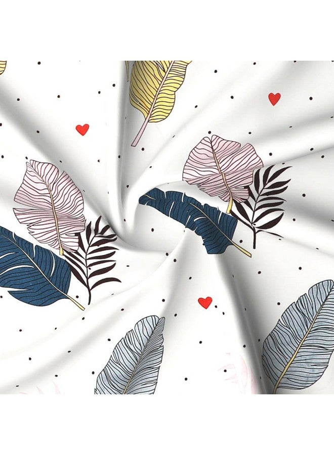 RD TREND 210 TC ملاءة سرير بحجم كوين لسرير مزدوج، ملاءة مزدوجة من الألياف الدقيقة 90X90 بوصة مع 2 غطاء وسادة 18X28 بوصة كريمي - Image 2