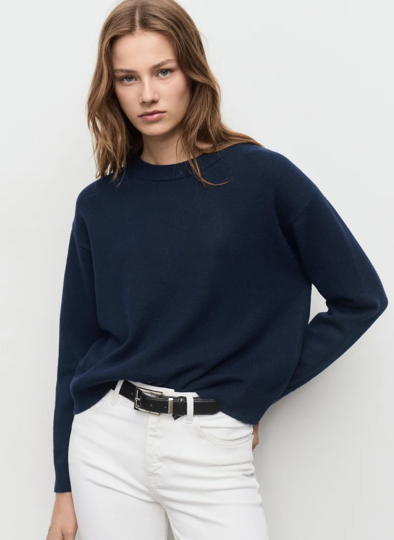MANGO Round-neck knitted sweater