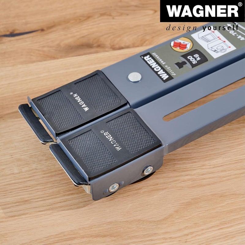 Wagner moving dolly MM 1199 I size-adjustable loading surface I brakes I 45-70 cm - ideal for transporting goods of different sizes I protected load I load capacity 500 kg - 20119901 - Image 4