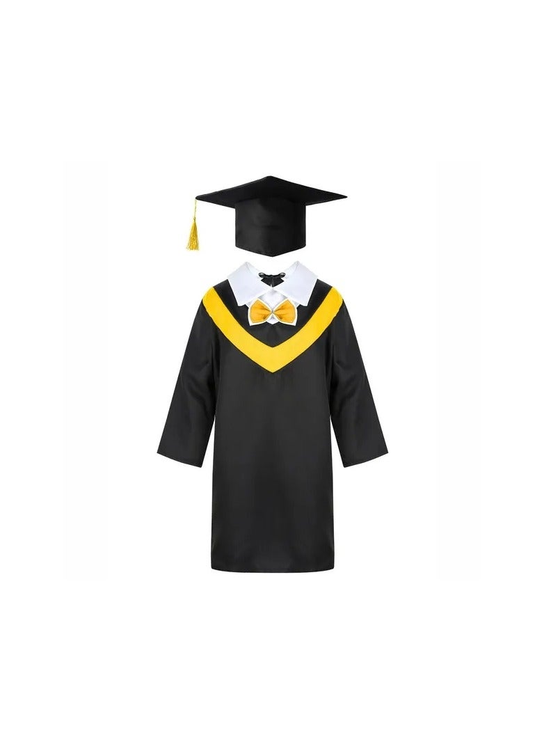 1-Pieces Children Preschool and Kindergarten School Graduation Uniforms Set,Kids Children Graduation Tassel Cap and Gown - Image 1