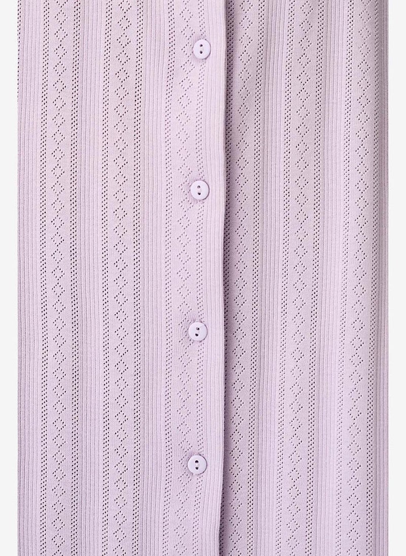 Penti Women Blossom Solid Sleeveless Lilac Night Dress - Image 5