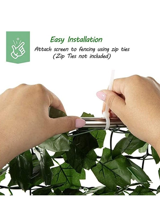 Generic 𝐅𝐅𝐃 Artificial Ivy Privacy Fence - Faux Ivy Leaf Decoration for Outdoor & Garden Decor | High-Density Hedges for Privacy & Sun Protection"  - Image 4