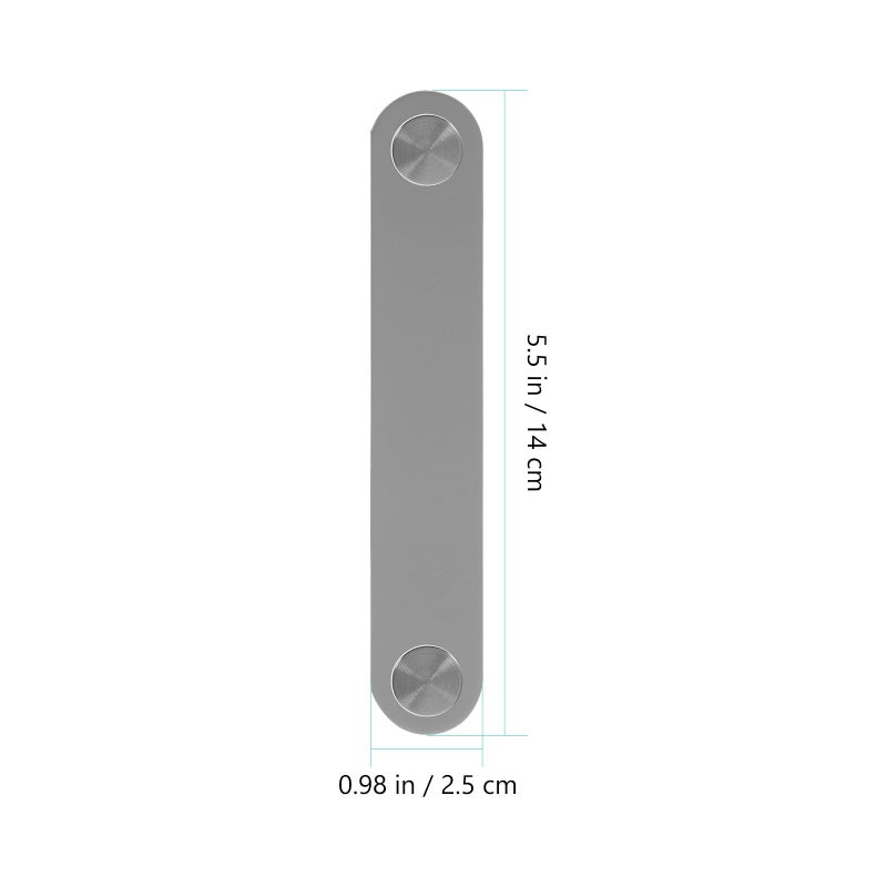 96mm Gray Brushed Leather Cabinet Door Pulls Drawer Handles for Wardrobe Cupboard Furniture Easy Installation Home Hardware - Image 3