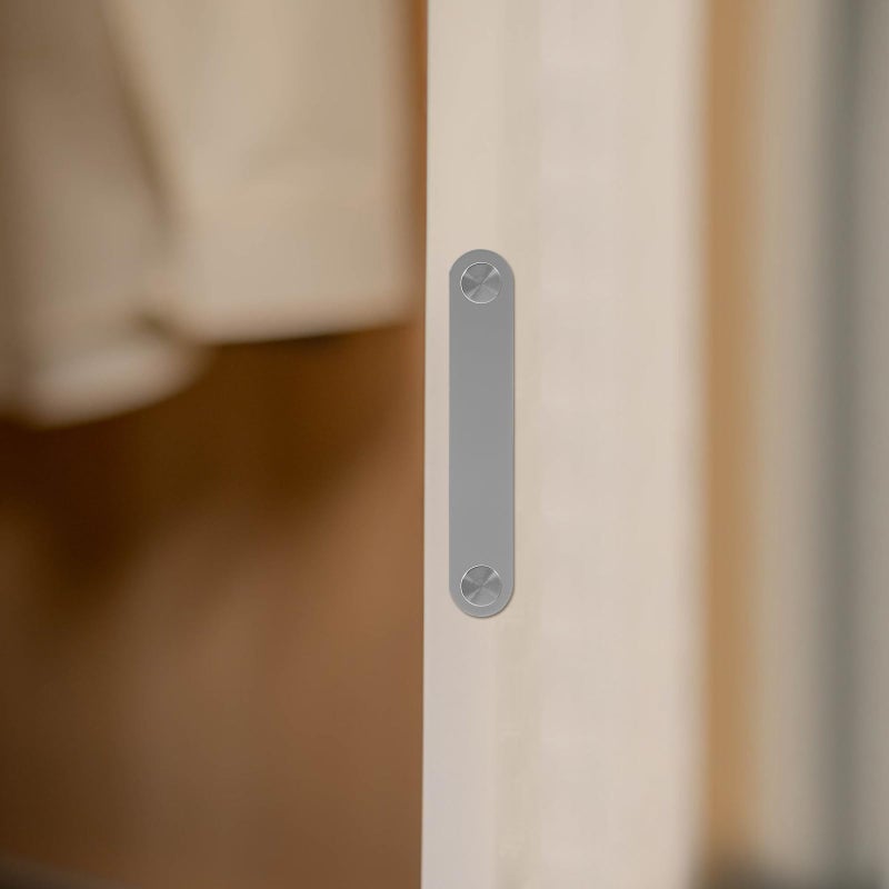 96mm Gray Brushed Leather Cabinet Door Pulls Drawer Handles for Wardrobe Cupboard Furniture Easy Installation Home Hardware - Image 5