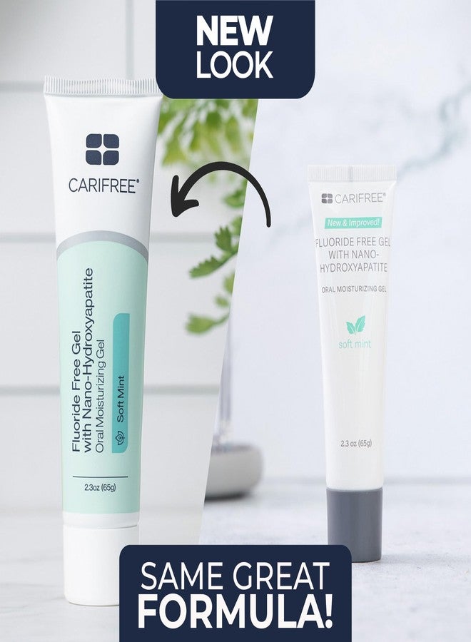 CariFree Fluoride Free Gel, Mint Flavored, Nano Hydroxyapatite Toothpaste, Neutralizes pH, Freshens Breath & Moistens Mouth, Dentist Recommended for Oral Care, (2.3 Ounce (Pack of 2, Soft Mint - Image 3
