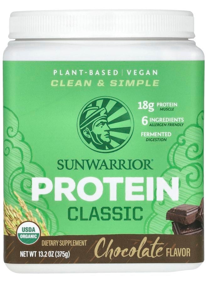 Sunwarrior - Classic Protein Chocolate 13.2 oz (375 g) - Image 1