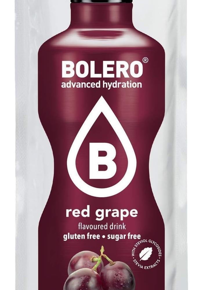 BOLERO – Red Grape Flavored, Sugar Free and Low Calorie Powdered Drink Mix - Image 1