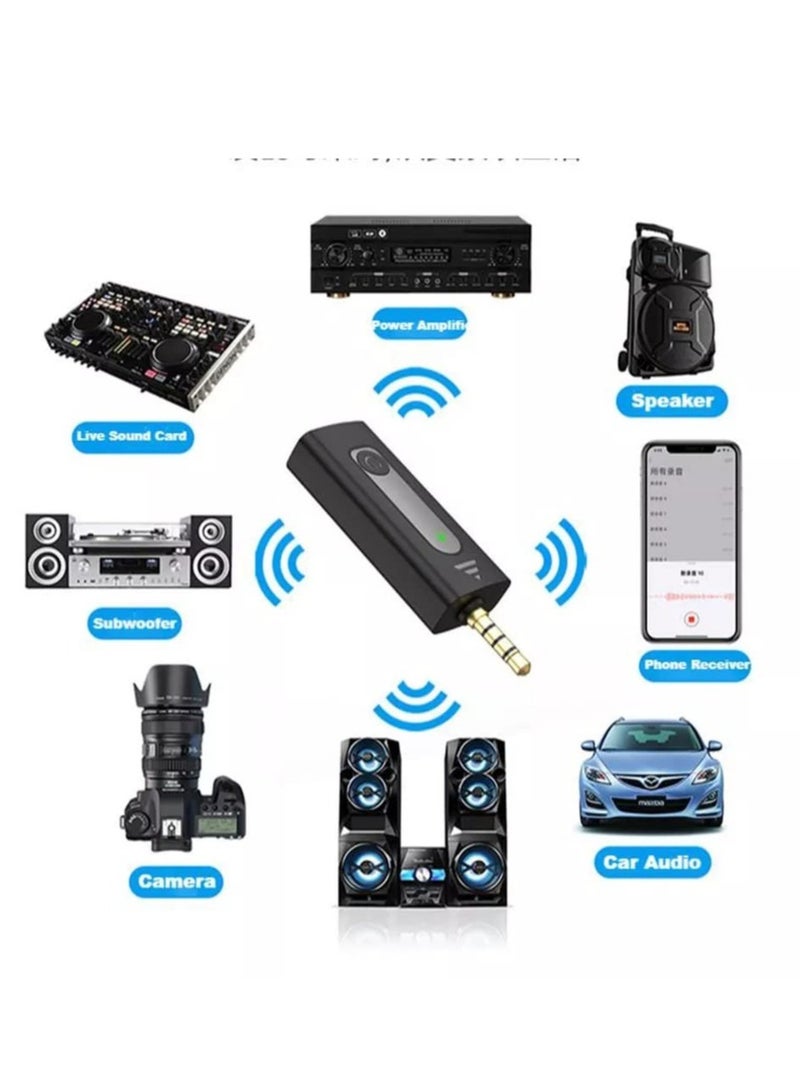 ELTRAZONE K35 Wireless Mic For Smartphones Laptop Desktop iPhone Collar Microphone Compatible With 3.5mm Jack Devices Wireless Mic For YouTube Vlogging ASMR Recording Podcast Interview Black - Image 4