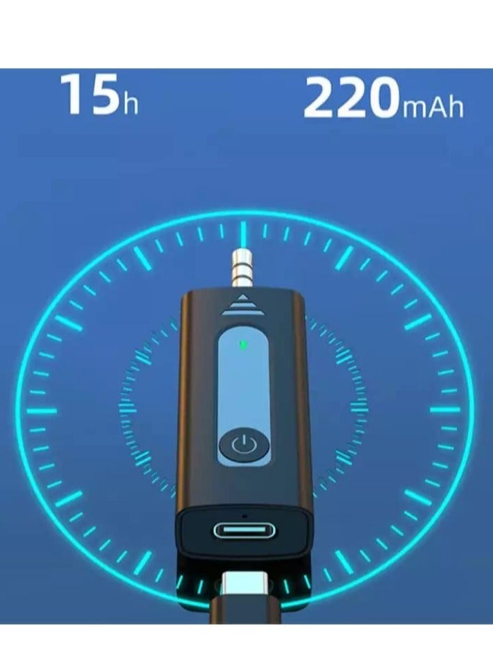 ELTRAZONE K35 Wireless Mic For Smartphones Laptop Desktop iPhone Collar Microphone Compatible With 3.5mm Jack Devices Wireless Mic For YouTube Vlogging ASMR Recording Podcast Interview Black - Image 2