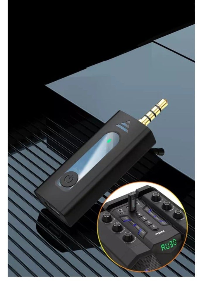 ELTRAZONE K35 Wireless Mic For Smartphones Laptop Desktop iPhone Collar Microphone Compatible With 3.5mm Jack Devices Wireless Mic For YouTube Vlogging ASMR Recording Podcast Interview Black - Image 5