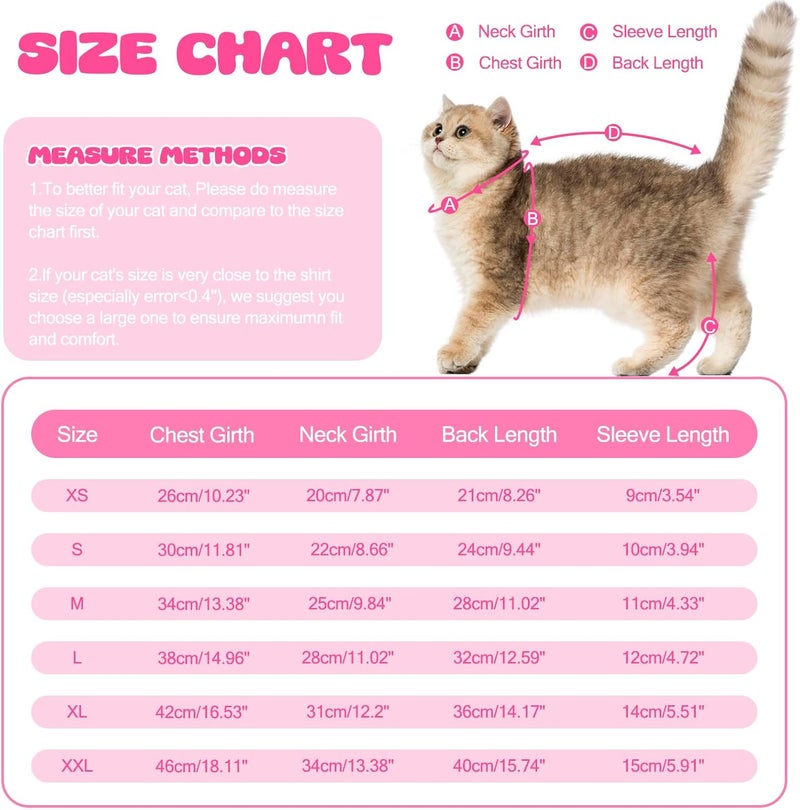 ADNIKIA Cat Pajamas for Cats Only, Sticky Hair Cat Clothes, Sphynx Hairless Cats Sweater, Recovery Suit After Surgery, Prevent Lost Hair Kitten Onesie Shirts Costumes Outfits for Pet - Image 4