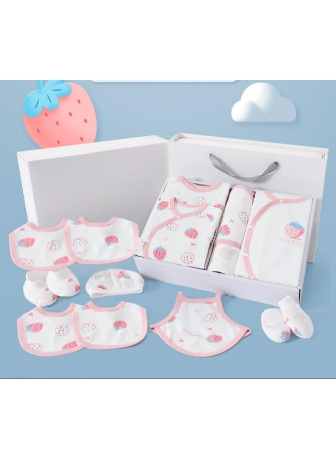 Dominy Baby Newborn Essentials Layette Gift Set with Box 24 Piece Girl Boys Gifts Premium Cotton Clothes Accessories Set Fits Newborn Baby Cuddle Strap Bib Gloves - Image 2