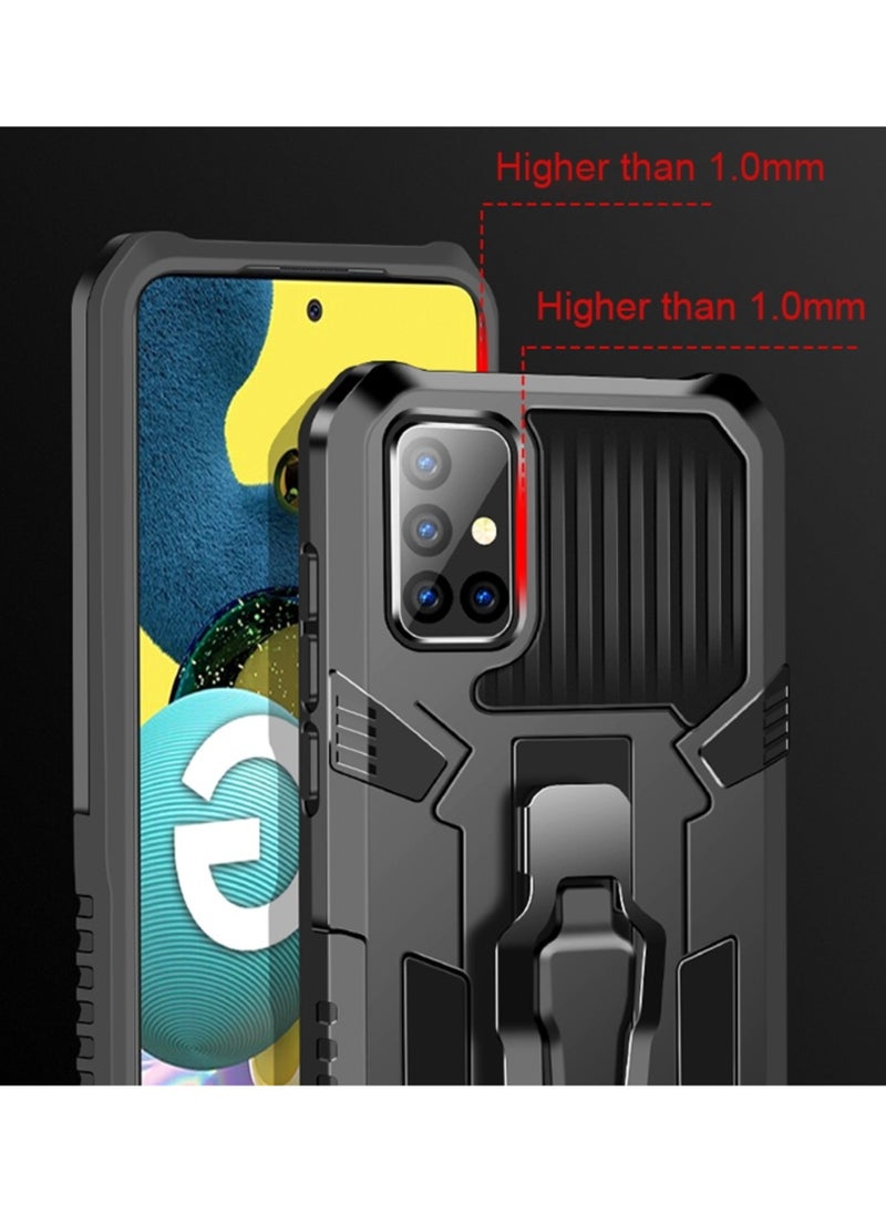 Generic - Case for Samsung Galaxy A21s Machine Armor Warrior Shockproof Pc Tpu Protective Cover Black - Image 1