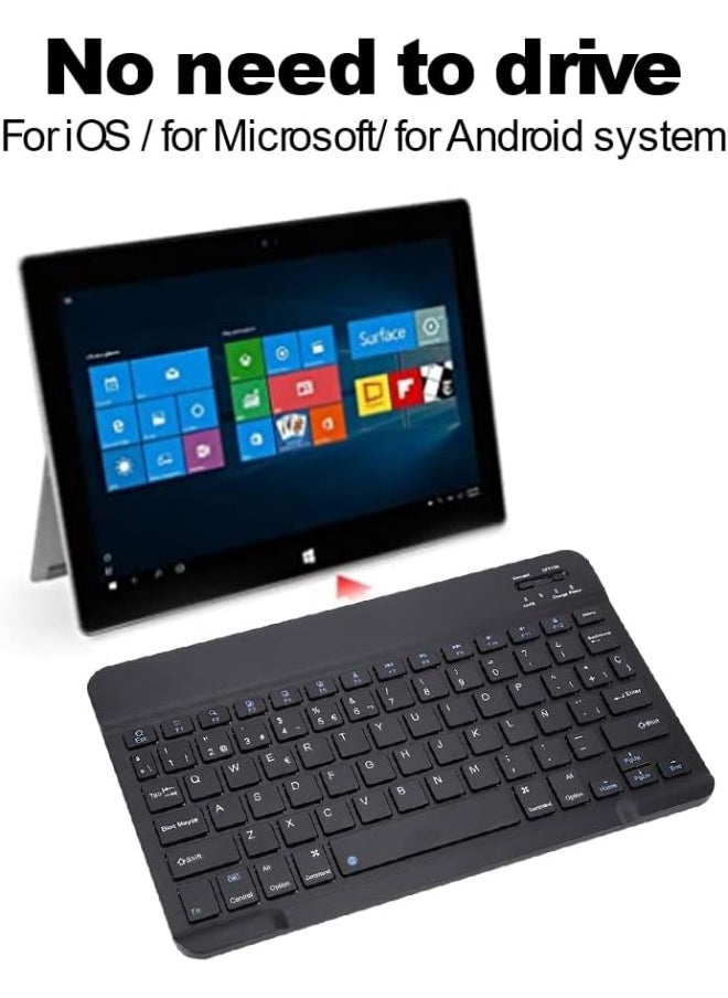 ELTRAZONE Wireless Keyboard Ultra Slim Spanish Layout | Multifunctional Bluetooth Mini Keyboard with Touchpad | Portable Wireless Keyboard for iOS, Microsoft, and Android Devices | Compact and Lightweight Design | Ideal for Tablets, Laptops, and Smartphones  - Image 1