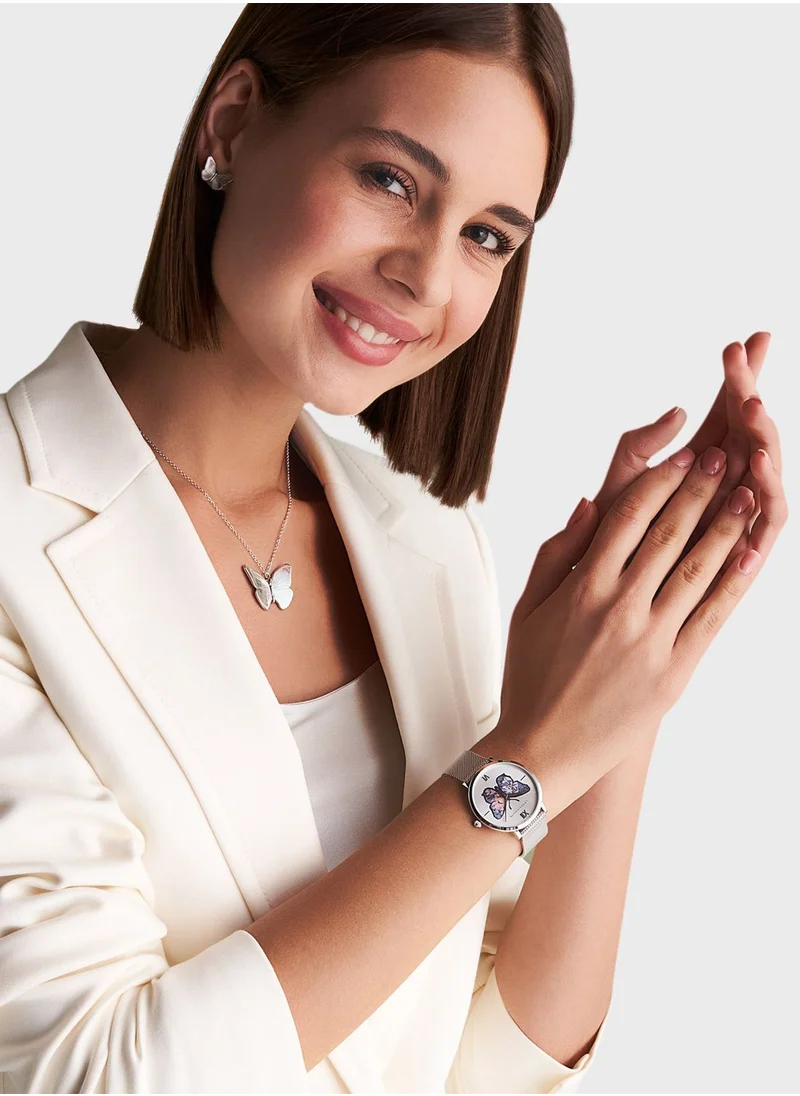 OLIVIA BURTON Steel Strap Analog Watch