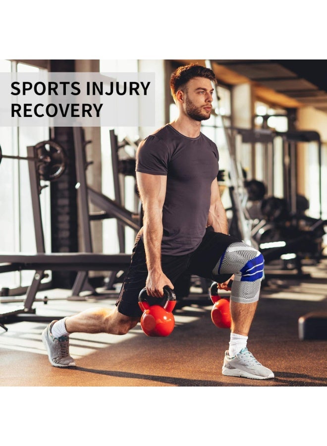 دعامة ركبة ضاغطة – دعم مرن مع وسادة حماية – مناسبة للرياضة والاستخدام اليومي - Image 5