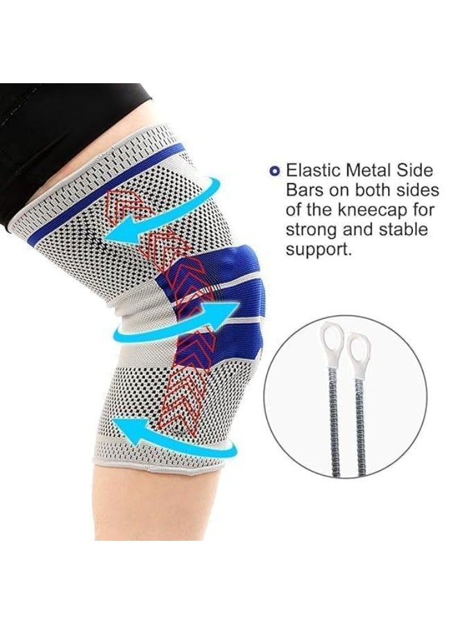 دعامة ركبة ضاغطة – دعم مرن مع وسادة حماية – مناسبة للرياضة والاستخدام اليومي - Image 3