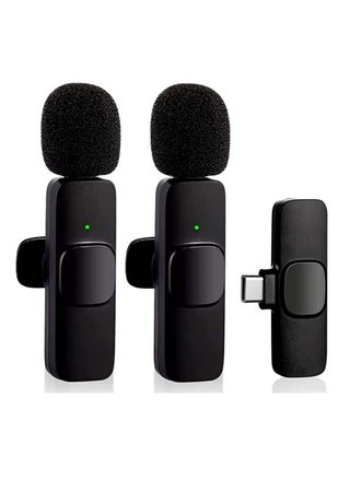 Pack Of 2 Pcs K9 Wireless Lavalier Microphone For Type-C Phone Plug-Play Wireless Mic For USB-C Android Phone Video Recording Interview Vlog Auto Sync And Noise Reduction - pzsku/ZBB1796C3F074144D34A8Z/45/_/1666596826/cfb86daf-11a1-4b3d-a5f8-79757c1d5f38