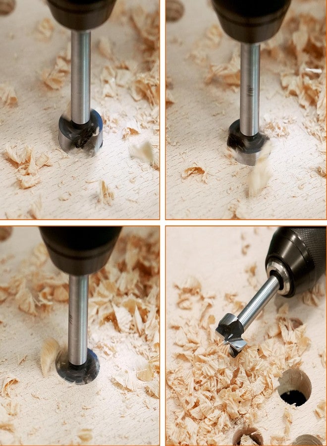 كيندو مجموعة رؤوس مثقاب فورستنر من كيندو، مكونة من 16 قطعة، مصنوعة من الفولاذ السبائكي، رؤوس مثقاب فورستنر لأعمال النجارة، أداة ثقب وقطع ذات ساق مستديرة للخشب الصلب والخشب اللين والبلاستيك والخشب الرقائقي مع حقيبة تخزين - Image 5