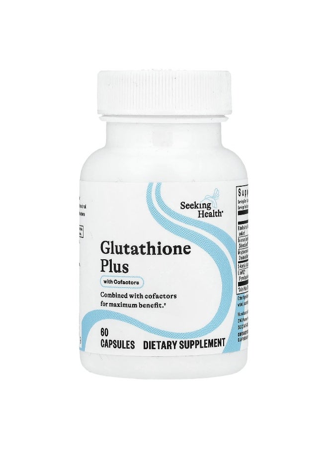 Seeking Health Seeking Health, Glutathione Plus With CoFactors, 60 Capsules  - Image 1