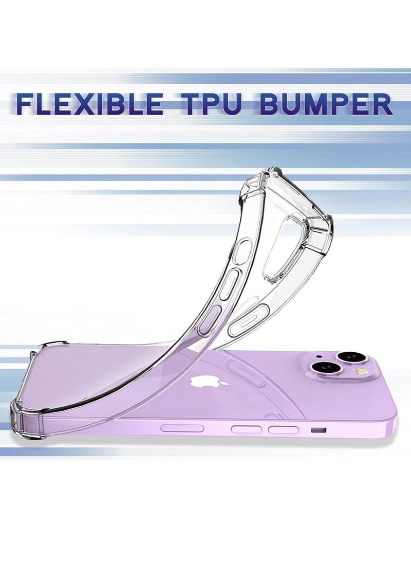 BORTONY iPhone 14 Case 6.1 Inch Ultra Slim Case, Soft TPU Material with 4 Corners Bumper Shockproof Protection Anti-Scratch Anti-Drop Cell iPhone 14 Clear - Image 2