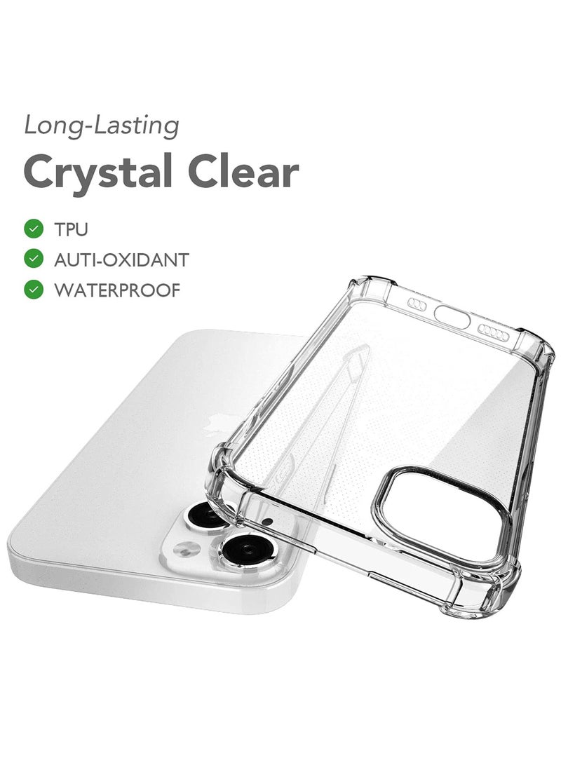 BORTONY iPhone 14 Case 6.1 Inch Ultra Slim Case, Soft TPU Material with 4 Corners Bumper Shockproof Protection Anti-Scratch Anti-Drop Cell iPhone 14 Clear - Image 3
