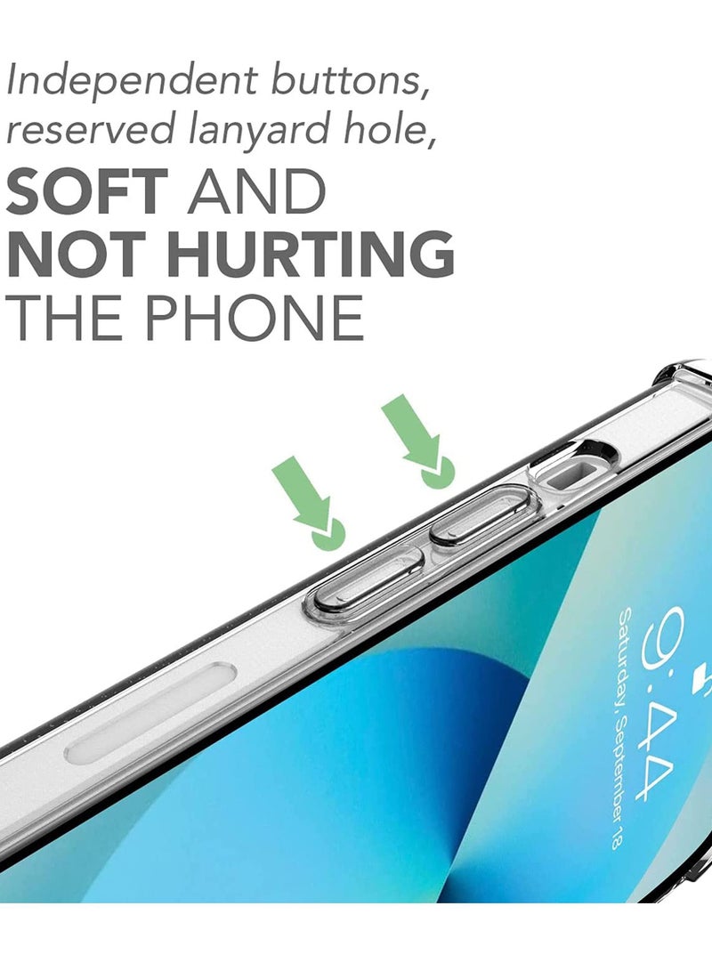 BORTONY iPhone 14 Case 6.1 Inch Ultra Slim Case, Soft TPU Material with 4 Corners Bumper Shockproof Protection Anti-Scratch Anti-Drop Cell iPhone 14 Clear - Image 5