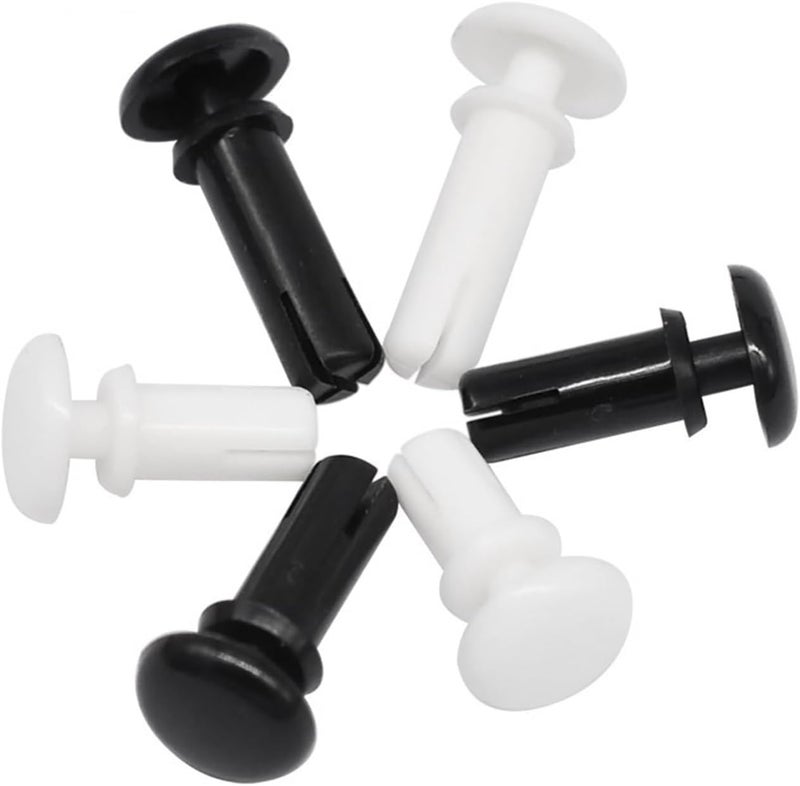 car trim clips 2.1/2.7/3.1/3.6/4.1/5.1/6.1mm R Type Expansion Rivet Nut Nylon Plastic Buckle Clip Computer PCB Mother Board 100pcs (Color : Noir, Size : R3045 (120pcs)) ( Color : White , Size : R3545 - Image 4