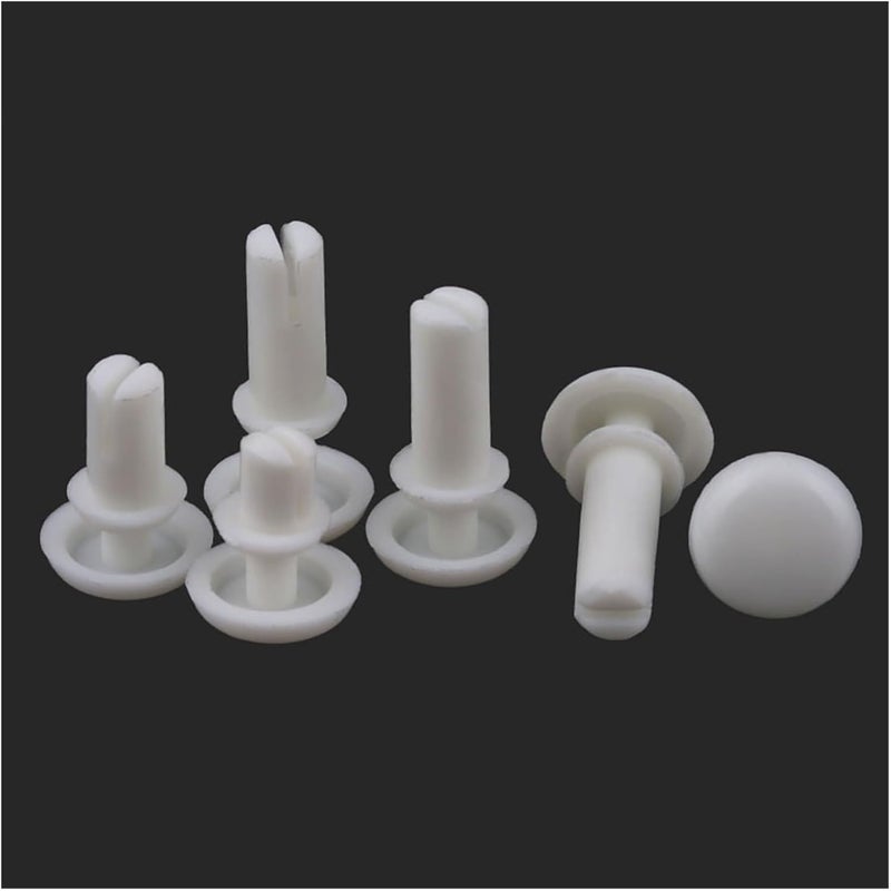 car trim clips 2.1/2.7/3.1/3.6/4.1/5.1/6.1mm R Type Expansion Rivet Nut Nylon Plastic Buckle Clip Computer PCB Mother Board 100pcs (Color : Noir, Size : R3045 (120pcs)) ( Color : White , Size : R3545 - Image 3