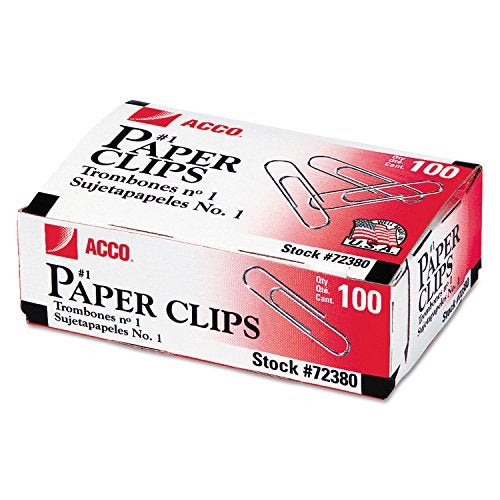 ACCO Brands مشابك ورق أكو بريميوم، الحجم #1، 100/علبة، 10 علب/عبوة - Image 4