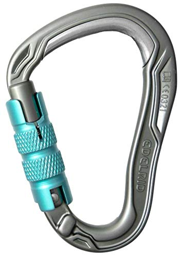 EDELRID HMS Bulletproof Locking Carabiner - Slate Triple Lock - Image 5