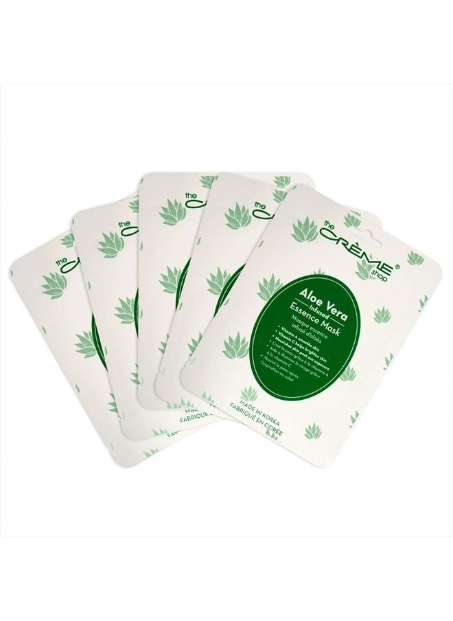 The Crème Shop - Korean Skincare | Aloe Vera Face Sheet Mask 5 Pack - Image 1