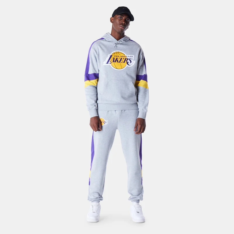 NEW ERA Men's NBA Los Angeles Lakers Colourblock Hoodie