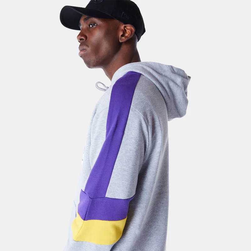 NEW ERA Men's NBA Los Angeles Lakers Colourblock Hoodie