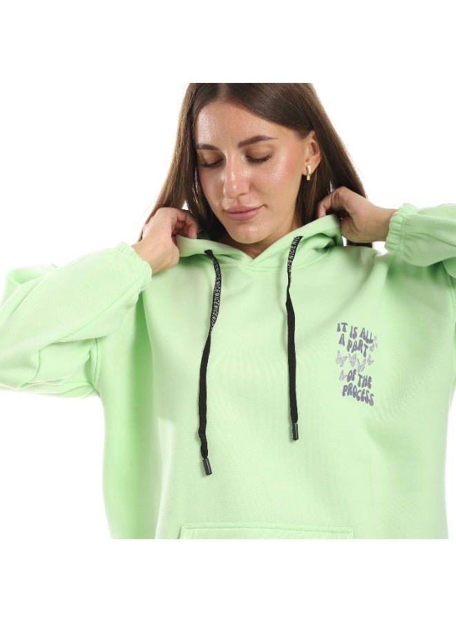 Caesar Women's oversized hoodie with butterflies and letters printed on the back - Image 5