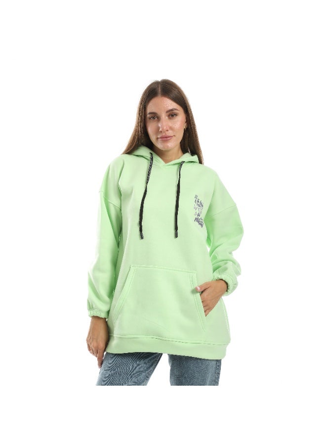 Caesar Women's oversized hoodie with butterflies and letters printed on the back - Image 2
