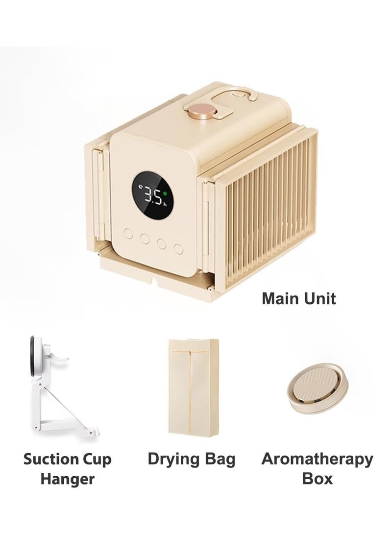 AROAQ Portable Clothes Dryer, 850W Foldable Travel Mini Dryer for Clothes, Portable Dryer Machine for Apartments RV Home Dorm, Small Compact Electric Dryers for Clothes Underwear Baby Socks  - Image 5
