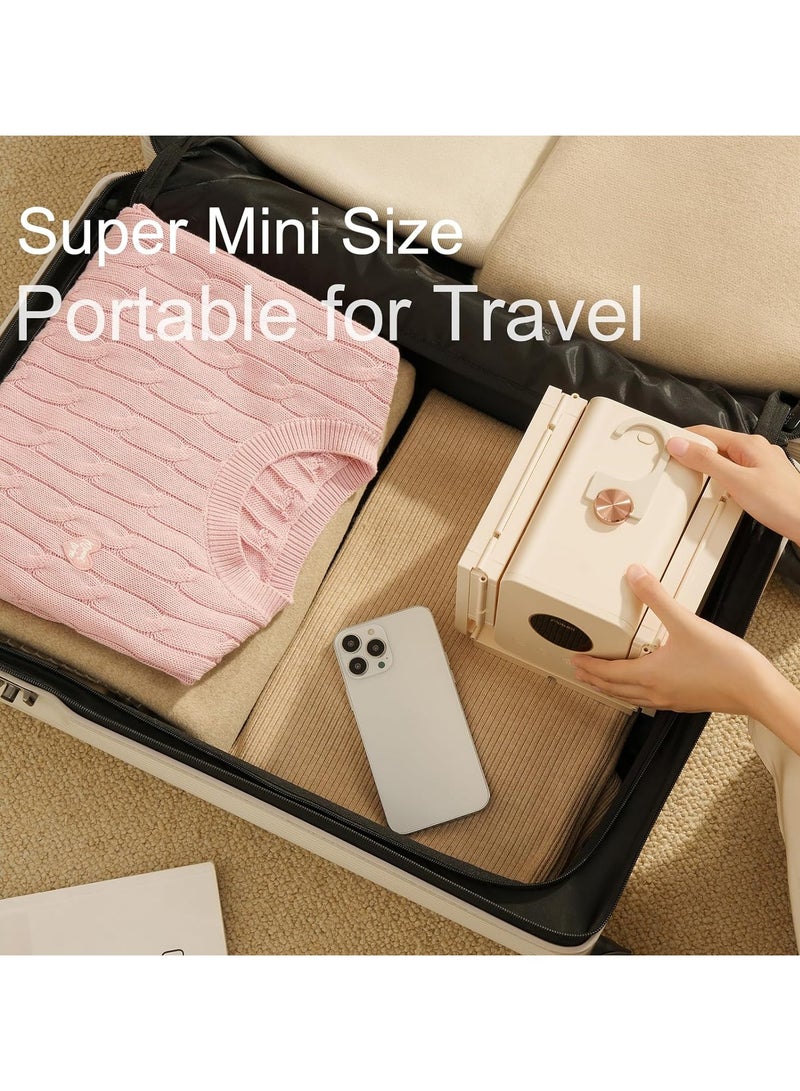AROAQ Portable Clothes Dryer, 850W Foldable Travel Mini Dryer for Clothes, Portable Dryer Machine for Apartments RV Home Dorm, Small Compact Electric Dryers for Clothes Underwear Baby Socks  - Image 4