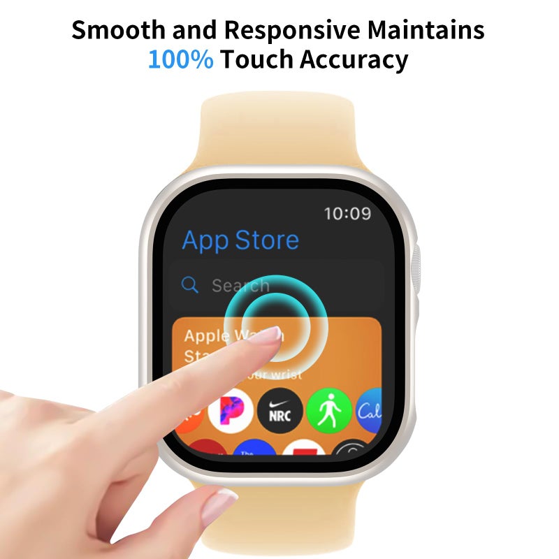 JERXUN 6 Pack Case with Tempered Glass Screen Protector for Apple Watch Series 11 Series 10 46mm, Ultra-Thin Scratch Resistant Full Protective Hard PC Bumper Cover for Apple Watch 46mm - Image 5