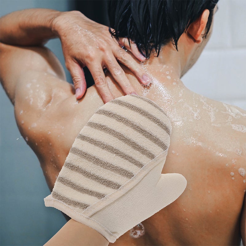 🚽 قفازات تقشير الجسم للاستحمام بتصميم متين للاستخدام طويل الأمد - Image 5