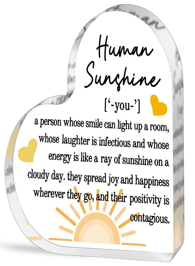 TuSuQing Valentines Day Thank You Gifts for Women Friends Coworkers Doctor Nurse Appreciation Gifts for Teacher Inspirational Mom Aunt Sister Daughter Stocking Stuffers Human Sunshine Home Office Desk Decor - Image 1