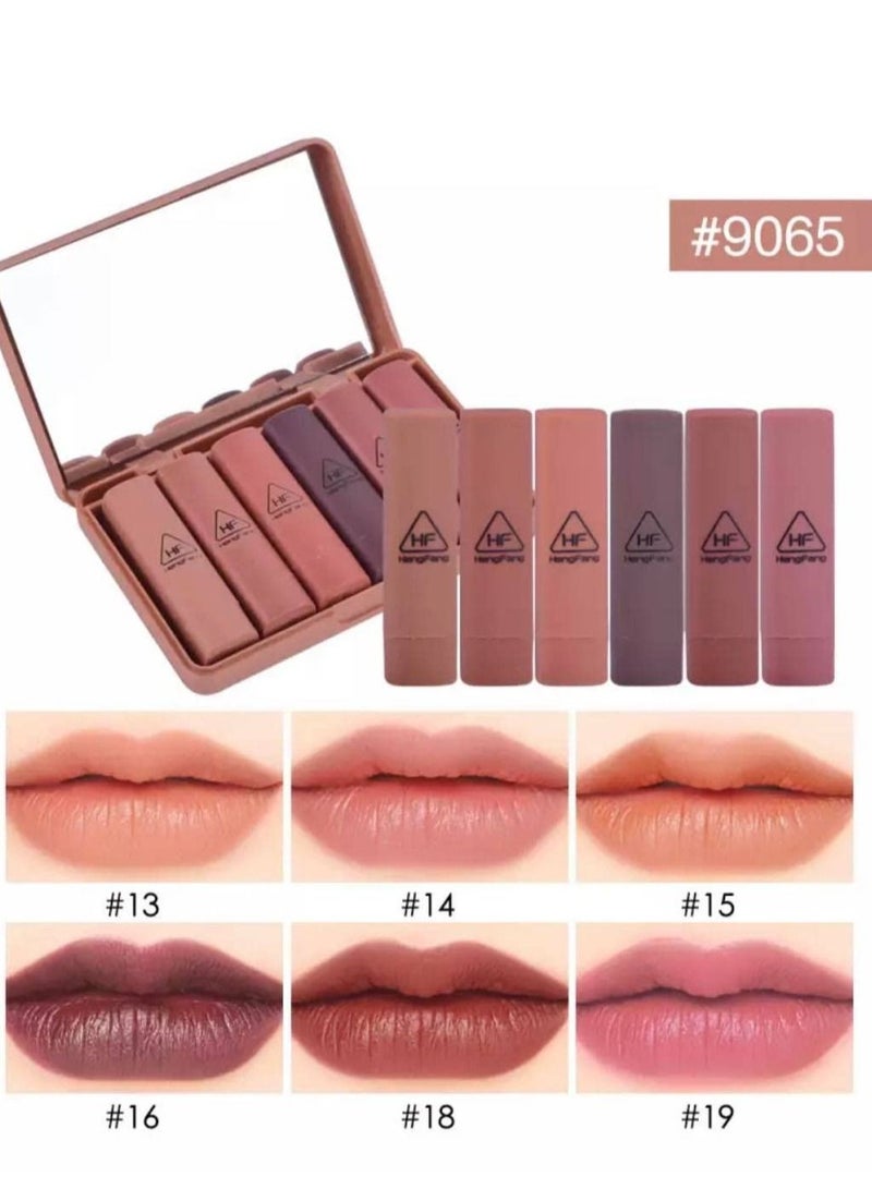 هينغ فانغ مجموعة أحمر شفاه صغيرة الحجم مكونة من 6 قطع - Image 1