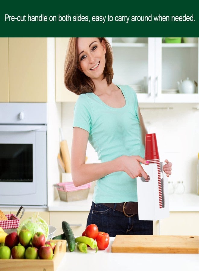 BOSSCASA موزع أكواب قهوة للاستخدام مرة واحدة من BOSSCASA بمقابض، حامل أكواب وأغطية للمشروبات الساخنة/الباردة يُثبت على سطح الطاولة أو الحائط - منظم تخزين أغطية أكواب أكريليك للحمام/المطبخ/المكتب (حجرة واحدة، أبيض) - Image 5