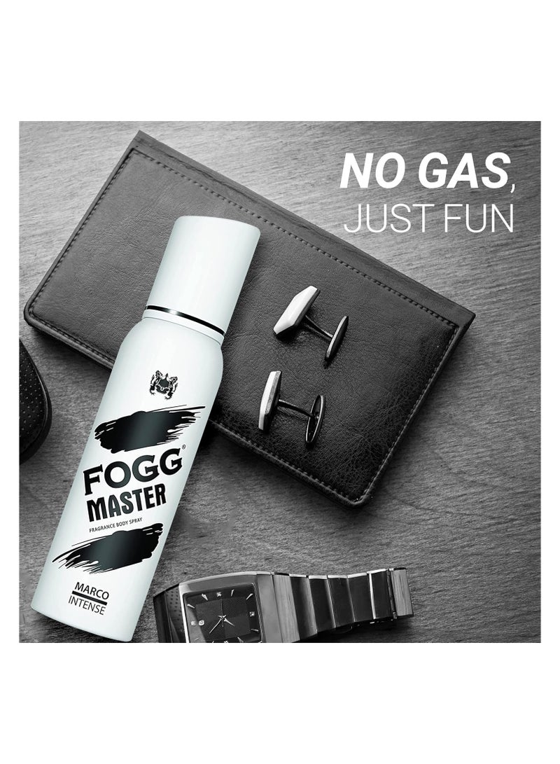 FOGG Master Marco Intense No Gas Deodorant for Men, Long-Lasting Perfume Body Spray,120 ml - Image 3