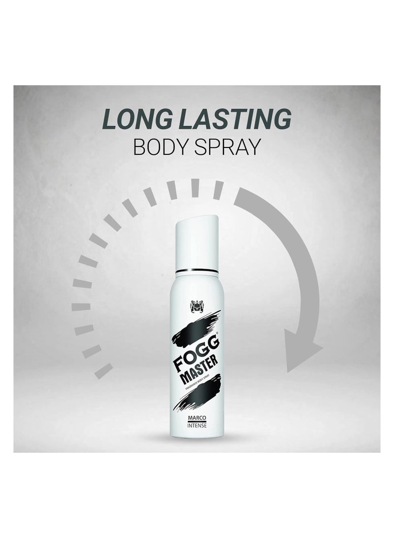FOGG Master Marco Intense No Gas Deodorant for Men, Long-Lasting Perfume Body Spray,120 ml - Image 5