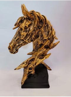 Decorative Home Golden Sculptured Horse Head Statue Crafts, Decorations, Gift Tables, Desktop, Home Office, and Animal Figurines (40cm) (Gold) - pzsku/ZBB18E197802B764F34C8Z/45/_/1735370377/6c833224-ebe5-4686-99d9-a9517f0cce2b